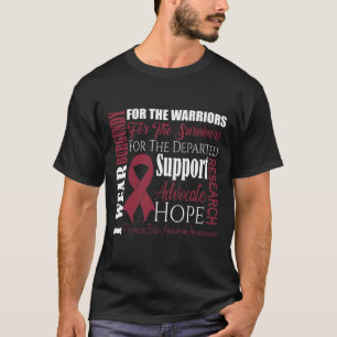 Wear Burgundy For Brain Aneurysm Awareness Survivo T-Shirt
