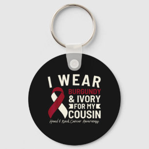 Wear Burgundy Ivory For Cousin Head And Neck Key Ring
