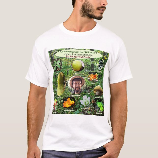 Wear Edible Wild Plant Apparel! T-Shirt (Front)