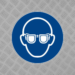 Wear Eye Protection Symbol Label