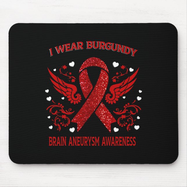 Wear For Brain Aneurysm Awareness  Mouse Mat (Front)