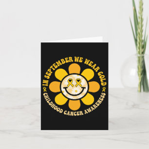Wear Gold Childhood Cancer Awareness Warrior Fight Card