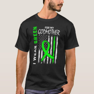 Wear Green Cerebral Palsy Awareness Godmother Flag T-Shirt