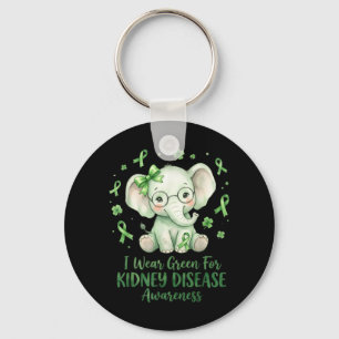 Wear Green for Kidney Disease Awareness Cute Key Ring