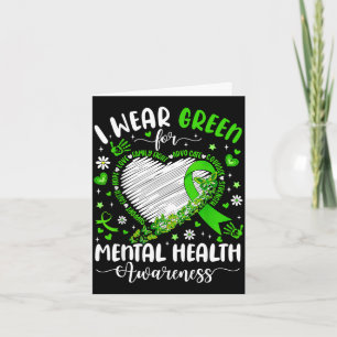 Wear green for mental health awareness butterflyWe Card