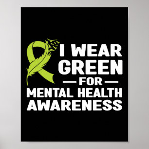 Wear Green For Mental Health Awareness Month 2024 Poster