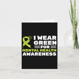 Wear Green For Mental Health Awareness Month Green Card