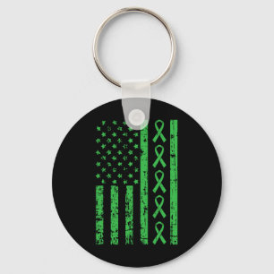 Wear Green For My Husband Kidney Disease Awareness Key Ring