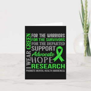 Wear Green Mental Health Awareness Supporter Graph Card