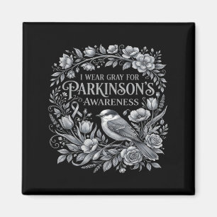Wear grey for parkinson's awareness bird and magnet