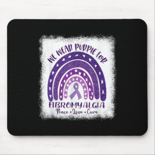 Wear In May Purple Fibromyalgia Awareness Gnome Fo Mouse Mat