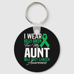 Wear Kelly Green For My Aunt Bile Duct Cancer Awar Key Ring