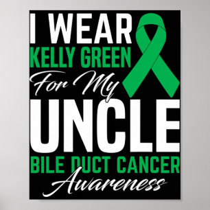 Wear Kelly Green For My Uncle Bile Duct Cancer Awa Poster