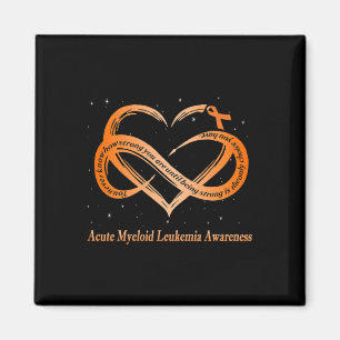 Wear Orange For Acute Myeloid Leukaemia Warrior  Magnet