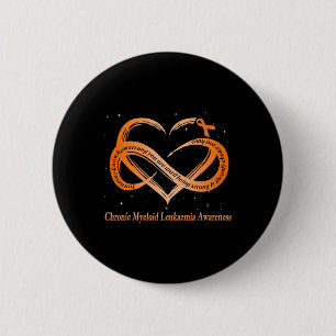 Wear Orange For Chronic Myeloid Leukaemia Warrior 6 Cm Round Badge