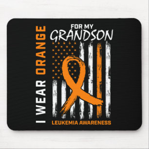 Wear Orange For Grandson Leukaemia Awareness Ameri Mouse Mat