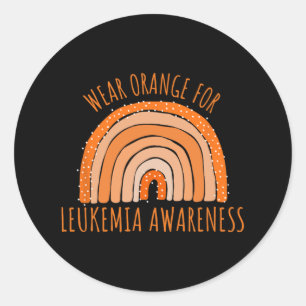 Wear Orange For Leukaemia Awareness Leukaemia  Classic Round Sticker