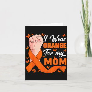 Wear orange for mum leukaemia awareness month card
