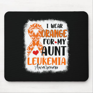 Wear Orange For My Aunt Leukaemia Awareness Month Mouse Mat
