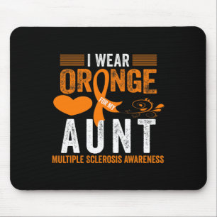 Wear Orange For My Aunt Ms Multiple Sclerosis Awar Mouse Mat
