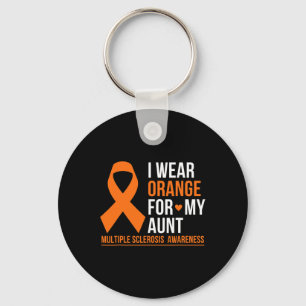 Wear Orange For My Aunt Multiple Sclerosis Ms Awar Key Ring