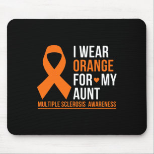 Wear Orange For My Aunt Multiple Sclerosis Ms Awar Mouse Mat