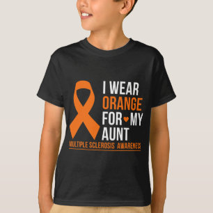 Wear Orange For My Aunt Multiple Sclerosis Ms Awar T-Shirt