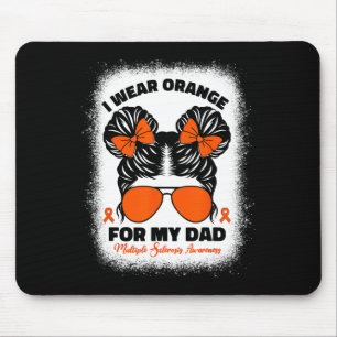 Wear Orange For My Dad Ms Multiple Sclerosis Kids Mouse Mat