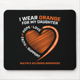 Wear Orange For My Daughter Multiple Sclerosis Awa Mouse Mat