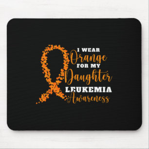 Wear Orange For My Daughter. Orange Leukaemia Awar Mouse Mat