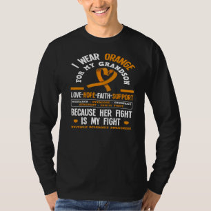 Wear Orange For My Grandson Ms Multiple Scelrosis T-Shirt