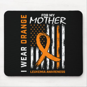 Wear Orange For My Mother Leukaemia Awareness Amer Mouse Mat