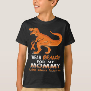 Wear Orange For My Mummy Dinosaur Multiple Scleros T-Shirt