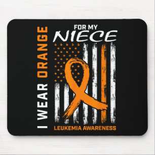 Wear Orange For My Niece Leukaemia Awareness Ameri Mouse Mat