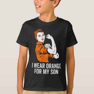 Wear Orange For My Son Leukaemia Awareness Month G T-Shirt