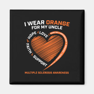 Wear Orange For My Uncle Ms Multiple Sclerosis Awa Magnet
