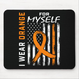 Wear Orange For Myself Self Leukaemia Cancer Aware Mouse Mat