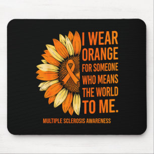 Wear orange for someone multiple sclerosis mouse mat