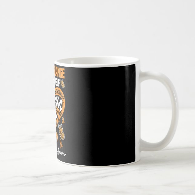 Wear Orange MS Warrior Multiple Sclerosis Coffee Mug (Right)