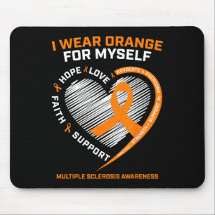 Wear Orange Myself Multiple Sclerosis Awareness Ms Mouse Mat