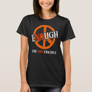 Wear Orange Peace Sign Enough End Gun Violence 5 T-Shirt