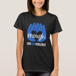 Wear Orange Peace Sign Enough End Gun Violence 6 T-Shirt