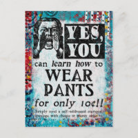 Wear Pants - Funny Vintage Ad