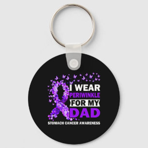 Wear Periwinkle For Dad Stomach Cancer Awareness Key Ring