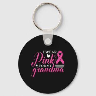 Wear Pink For My Grandma Breast Cancer Awareness S Key Ring