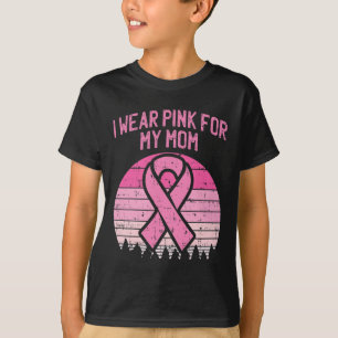 Wear Pink For My Mum Breast Cancer Awareness Kids  T-Shirt