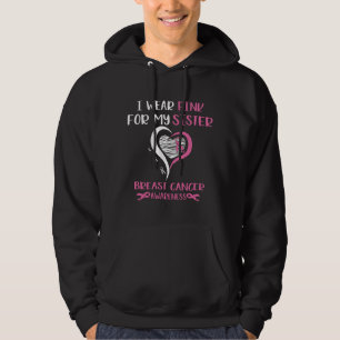 Wear Pink Ribbon Sister Breast Cancer Warrior Hoodie