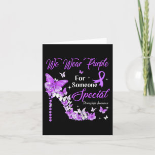 Wear Purple Butterflies Fibromyalgia Awareness Card