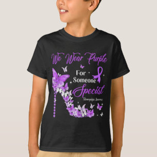 Wear Purple Butterflies Fibromyalgia Awareness T-Shirt