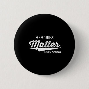 Wear Purple Dementia Awareness Gifts Memories Matt 6 Cm Round Badge